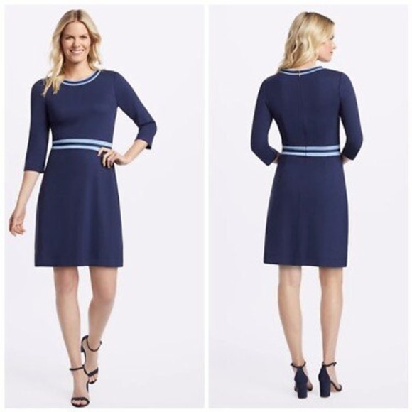 Draper James Dresses & Skirts - Draper James Solid Persley Ponte Dress Blue Womens Medium